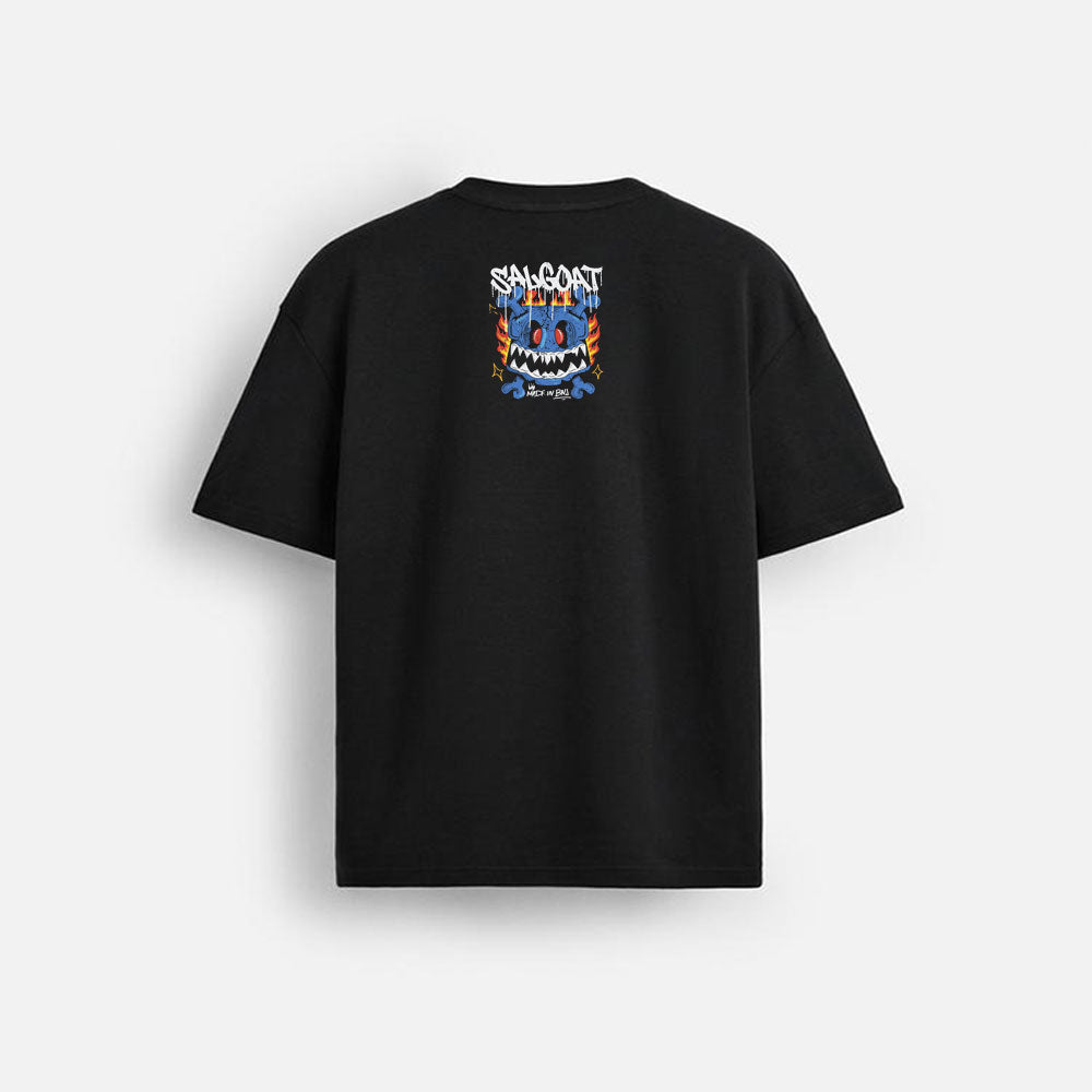 Tshirt of Salgoat by Salvya oof elgrandetoto in black