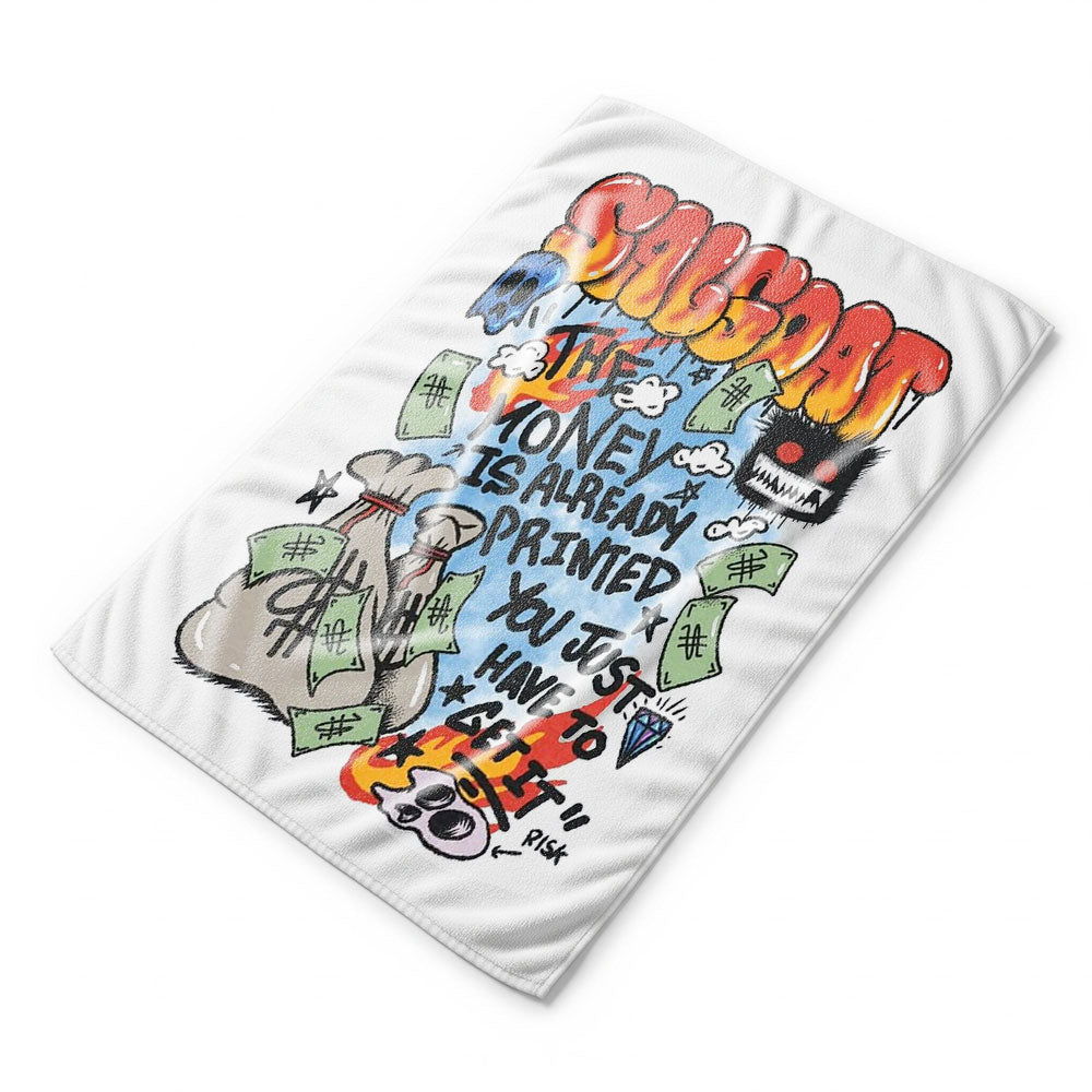 SALGOAT™ Beach Towel – The Money Drop Edition - Salvya